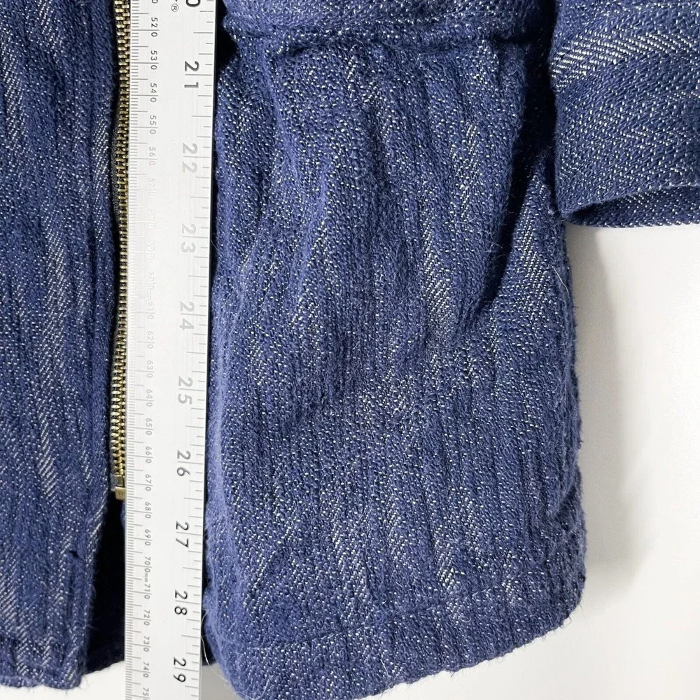 CAbi Women's Adventure Anorak Long Jacket Blue Zip Front Hooded #5100 Size‎ XS - Picture 4 of 7